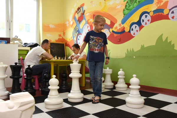 Szachy na oddziale dziecięcym