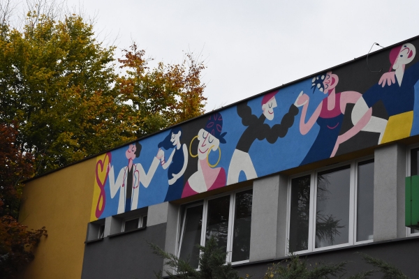 Odsłonięcie muralu "...nie jesteś sam w chorobie..."