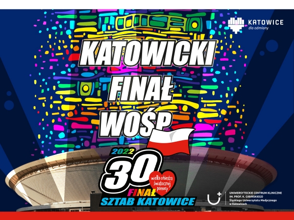 Uniwersyteckie Centrum Kliniczne im. K. Gibińskiego SUM w Katowicach gra dla WOŚP